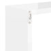Wall Cube Shelves 2 Pcs Glossy Look White 30x15x30 Cm Nbibol