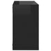 Wall Cube Shelves 4 Pcs Glossy Look Black 26x15x26 Cm Nbibai