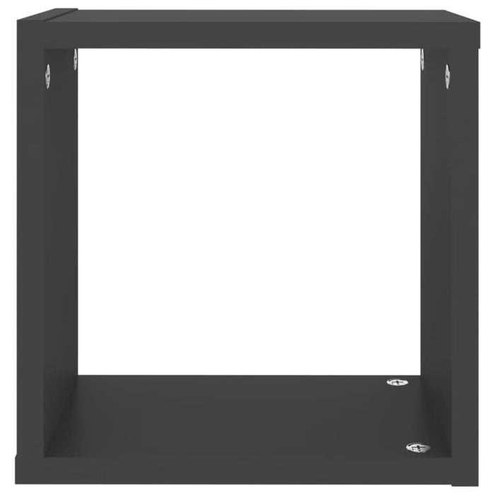 Wall Cube Shelves 4 Pcs Grey 26x15x26 Cm Nbibtx