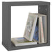 Wall Cube Shelves 4 Pcs Grey 30x15x30 Cm Nbibbp