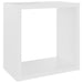 Wall Cube Shelves 4 Pcs White and Sonoma Oak 26x15x26 Cm