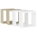 Wall Cube Shelves 4 Pcs White And Sonoma Oak 30x15x30 Cm