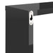 Wall Cube Shelves 6 Pcs Glossy Look Black 30x15x30 Cm Nbibxo