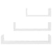 Wall Display Shelf 3 Pcs White Chipboard Nbbokn