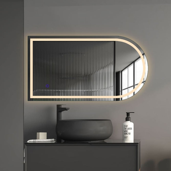 Goslash Picks Led Wall Mirror Arch Anti-fog Bathroom