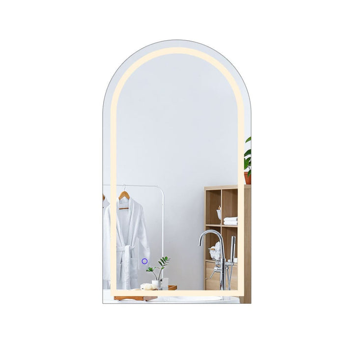 Goslash Picks Led Wall Mirror Arch Anti-fog Bathroom