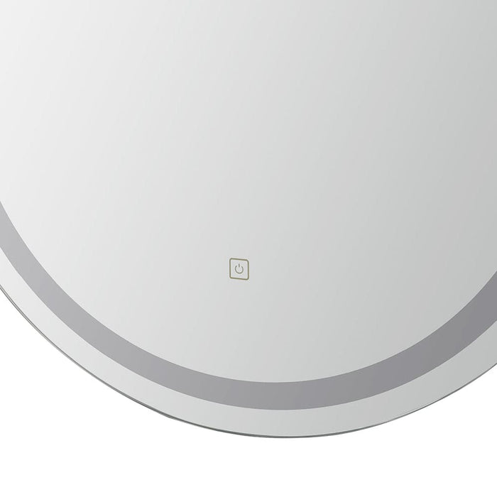 Led Wall Mirror with Light 50x75cm Bathroom Decor Oval