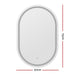 Led Wall Mirror with Light 50x75cm Bathroom Decor Oval