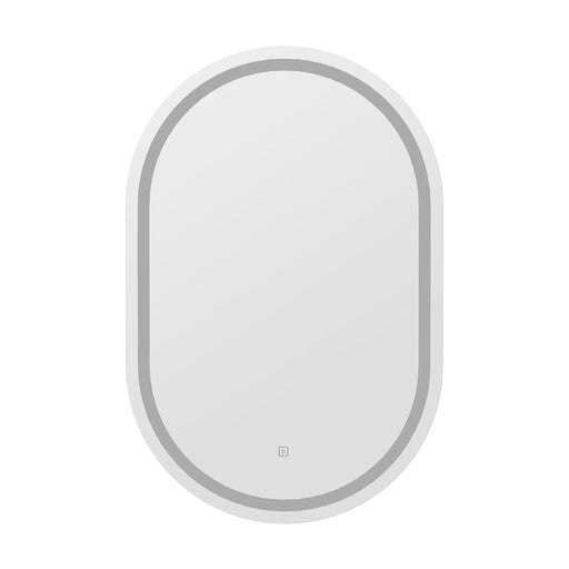 Led Wall Mirror With Light 50x75cm Bathroom Decor Oval