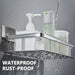 Wall Mounted Bathroom Storage Rack With Corner Shelves