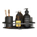 Wall Mounted Bathroom Storage Rack With Corner Shelves