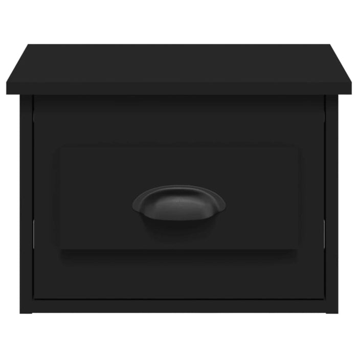 Wall-mounted Bedside Cabinet Black 41.5x36x28cm Noltin