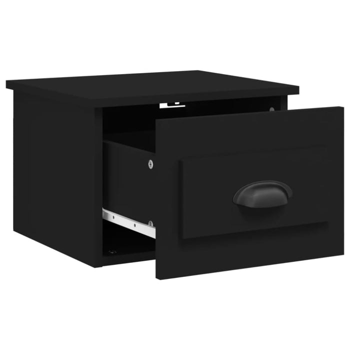 Wall-mounted Bedside Cabinet Black 41.5x36x28cm Noltin