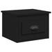 Wall-mounted Bedside Cabinet Black 41.5x36x28cm Noltin