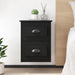 Wall-mounted Bedside Cabinet Black 41.5x36x53cm Noltka