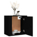 Wall-mounted Bedside Cabinet Black 50x30x47 Cm Nolnll