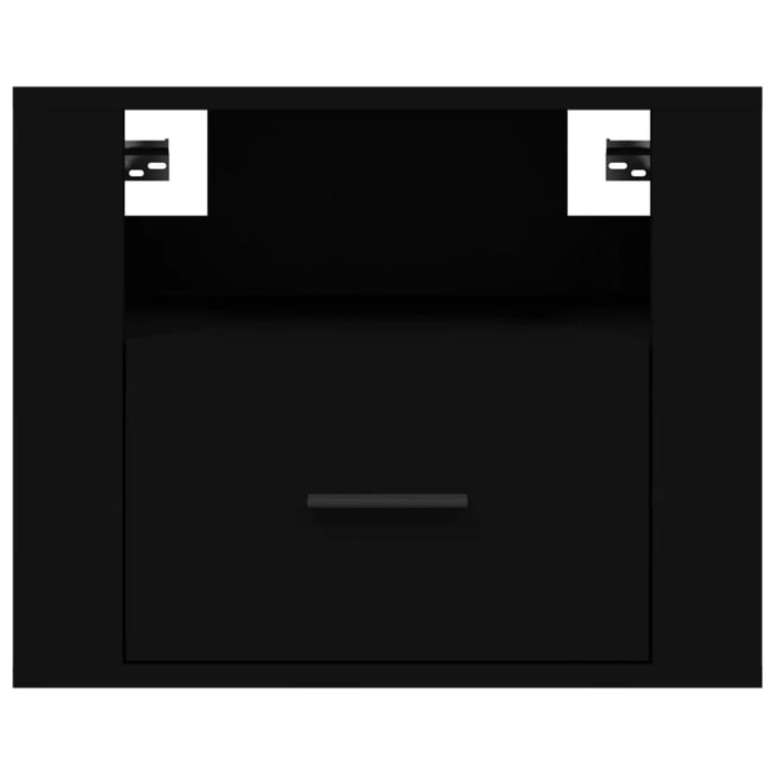 Wall-mounted Bedside Cabinet Black 50x36x40 Cm Nolnnx