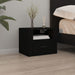 Wall-mounted Bedside Cabinet Black 50x36x40 Cm Nolnnx
