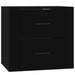 Wall-mounted Bedside Cabinet Black 50x36x47 Cm Nolnpi