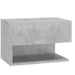 Wall-mounted Bedside Cabinet Concrete Grey Nobklo