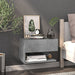 Wall-mounted Bedside Cabinet Concrete Grey Nobklo