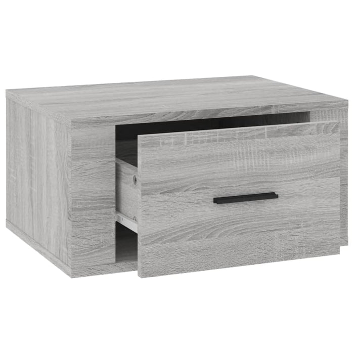 Wall-mounted Bedside Cabinet Grey Sonoma 50x36x25 Cm Nolnpx