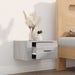 Wall-mounted Bedside Cabinet Grey Sonoma 50x36x25 Cm Nolnpx