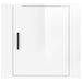 Wall-mounted Bedside Cabinet High Gloss White 50x30x47 Cm