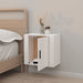 Wall-mounted Bedside Cabinet High Gloss White 50x30x47 Cm