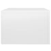 Wall-mounted Bedside Cabinet High Gloss White 50x36x25 Cm