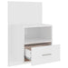 Wall-mounted Bedside Cabinet High Gloss White Noobok