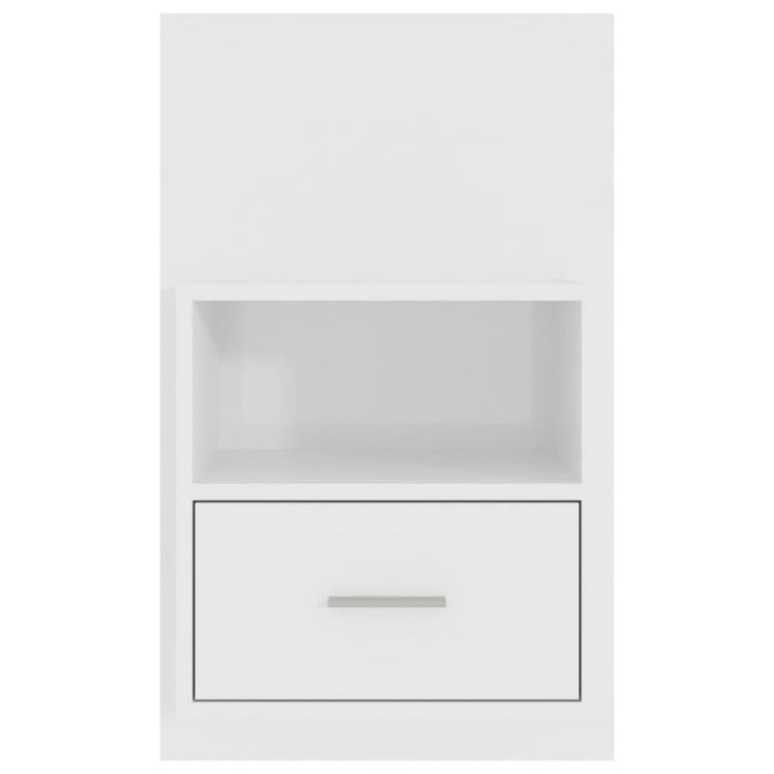 Wall-mounted Bedside Cabinet High Gloss White Noobok