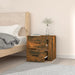 Wall-mounted Bedside Cabinet Smoked Oak 50x36x47 Cm Nolnlo