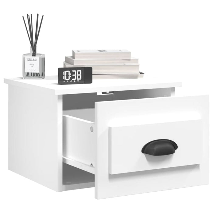 Wall-mounted Bedside Cabinet White 41.5x36x28cm Noltil