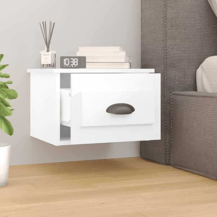 Wall-mounted Bedside Cabinet White 41.5x36x28cm Noltil
