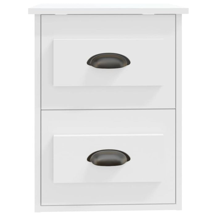 Wall-mounted Bedside Cabinet White 41.5x36x53cm Noltkx