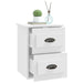 Wall-mounted Bedside Cabinet White 41.5x36x53cm Noltkx