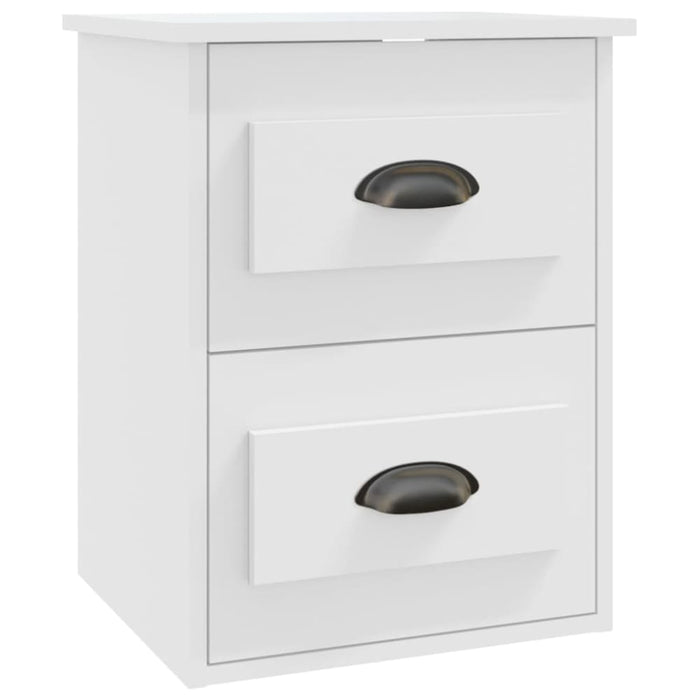 Wall-mounted Bedside Cabinet White 41.5x36x53cm Noltkx