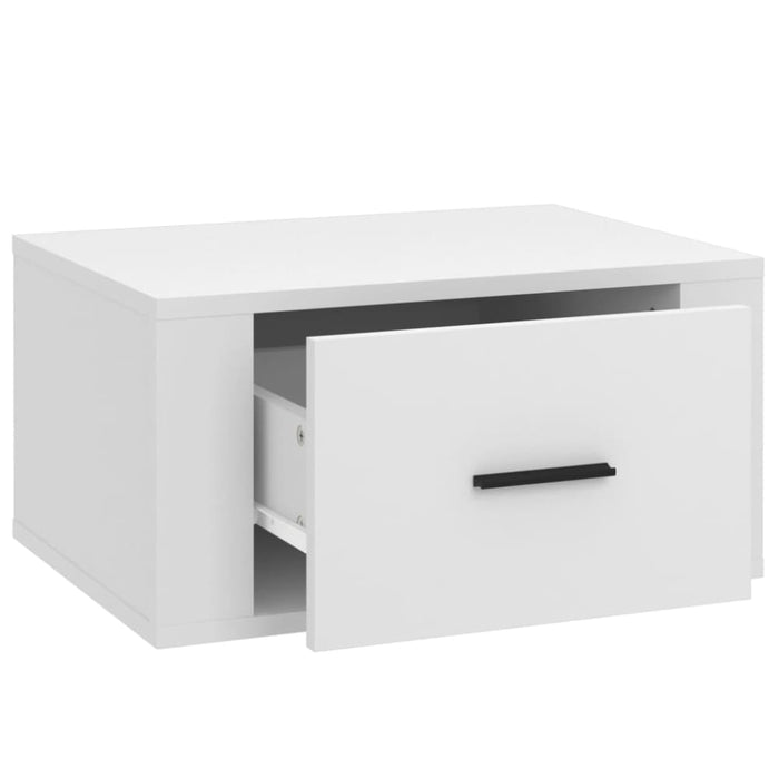 Wall-mounted Bedside Cabinet White 50x36x25 Cm Nolnab