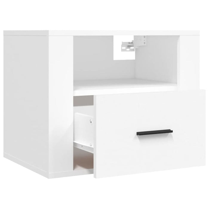 Wall-mounted Bedside Cabinet White 50x36x40 Cm Nolnnb