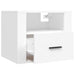 Wall-mounted Bedside Cabinet White 50x36x40 Cm Nolnnb