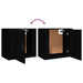 Wall-mounted Bedside Cabinets 2 Pcs Black 50x30x47 Cm Nolnli