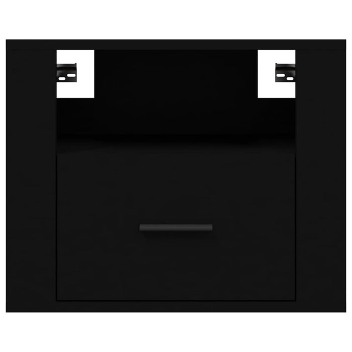 Wall-mounted Bedside Cabinets 2 Pcs Black 50x36x40 Cm Nolnnt