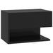 Wall-mounted Bedside Cabinets 2 Pcs Black Nobkpl
