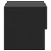 Wall-mounted Bedside Cabinets 2 Pcs Black Nobkpl