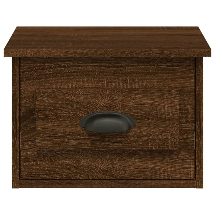 Wall-mounted Bedside Cabinets 2 Pcs Brown Oak 41.5x36x28cm