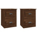 Wall-mounted Bedside Cabinets 2 Pcs Brown Oak 41.5x36x53cm