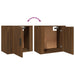 Wall-mounted Bedside Cabinets 2 Pcs Brown Oak 50x30x47 Cm