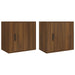 Wall-mounted Bedside Cabinets 2 Pcs Brown Oak 50x30x47 Cm