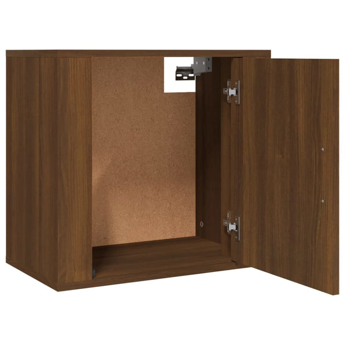 Wall-mounted Bedside Cabinets 2 Pcs Brown Oak 50x30x47 Cm